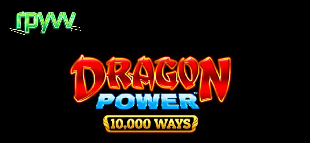 Tampilan visual slot Dragon Power 10,000 Ways dengan tema naga emas dan kuil.